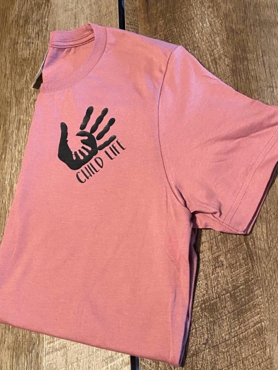 Bella Canvas Tops - Child Life Specialist Short-Sleeve Tee in mauve
